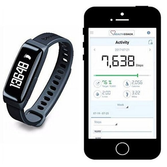 Beurer Bluetooth Smart Activity Sensor Fitness Tracker with Sleep Monitor, NIB - Picture 2 of 5